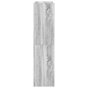 Ράφι παπουτσιών vidaXL Γκρι Sonoma 60x25x100cm Κατασκευασμένο ξύλο