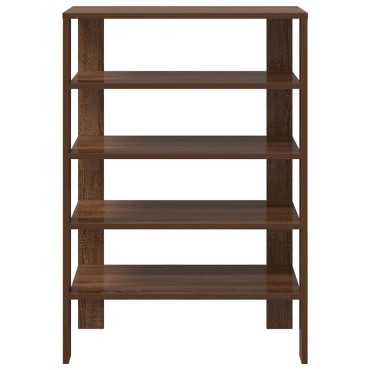 vidaXL Ράφι παπουτσιών καφέ δρυς 61x32x87,5cm Κατασκευασμένο ξύλο