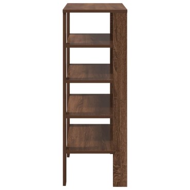 vidaXL Ράφι παπουτσιών καφέ δρυς 61x32x87,5cm Κατασκευασμένο ξύλο