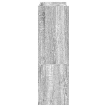 Ράφι παπουτσιών vidaXL Γκρι Sonoma 60x25x81cm Κατασκευασμένο ξύλο