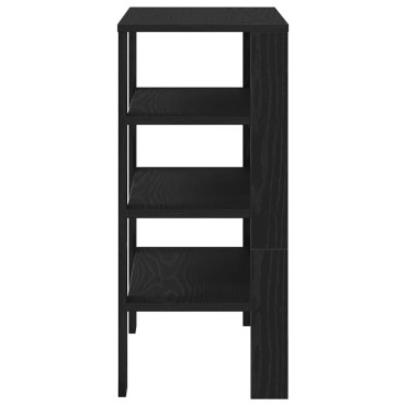 Ράφι παπουτσιών vidaXL Μαύρο 61x32x70cm Κατασκευασμένο ξύλο