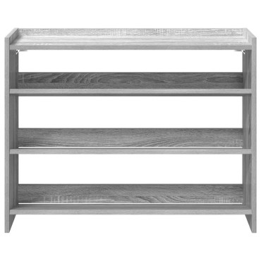 Ράφι παπουτσιών vidaXL Γκρι Sonoma 80x25x62cm Κατασκευασμένο ξύλο