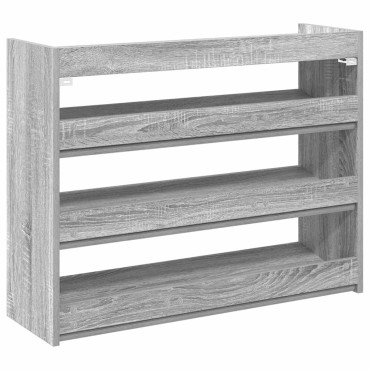 Ράφι παπουτσιών vidaXL Γκρι Sonoma 80x25x62cm Κατασκευασμένο ξύλο