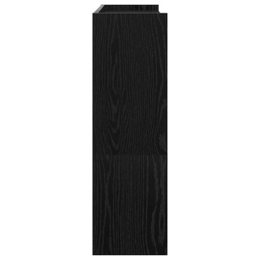 Ράφι παπουτσιών vidaXL Μαύρο 80x25x81cm Κατασκευασμένο ξύλο