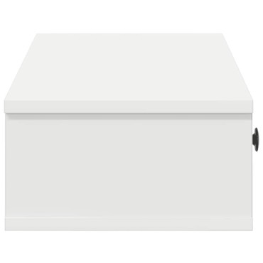 vidaXL Ράφι τοίχου με συρτάρια Λευκό 100x37,5x19cm Ξύλινη κατασκευή 1 τεμ.