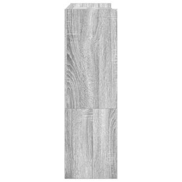 Ράφι παπουτσιών vidaXL Γκρι Sonoma 80x25x81cm Κατασκευασμένο ξύλο