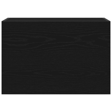 vidaXL ντουλάπι τοίχου μπάνιου μαύρο 60x25x40cm κατασκευασμένο ξύλο