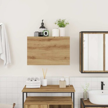 vidaXL Ντουλάπι τοίχου μπάνιου Artisan Oak Κατασκευασμένο ξύλο 60x25x40 cm 1 τεμ.