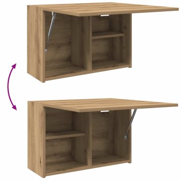 vidaXL Ντουλάπι τοίχου μπάνιου Artisan Oak Κατασκευασμένο ξύλο 60x25x40 cm 1 τεμ.