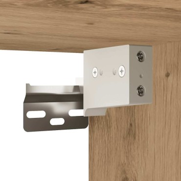 vidaXL Ντουλάπι τοίχου μπάνιου Artisan Oak Κατασκευασμένο ξύλο 60x25x40 cm 1 τεμ.
