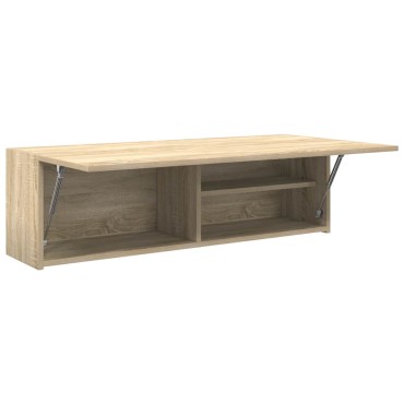 vidaXL Ντουλάπι τοίχου μπάνιου Sonoma Oak 100x25x30cm 1 τεμ.