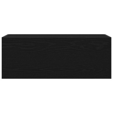vidaXL ντουλάπι τοίχου μπάνιου μαύρο 80x25x30cm κατασκευασμένο ξύλο