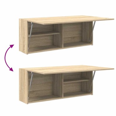 vidaXL Ντουλάπι τοίχου μπάνιου Sonoma Oak 100x25x40cm 1 τεμ.
