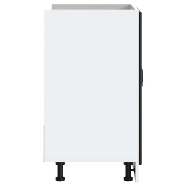 vidaXL Ντουλάπι βάσης νεροχύτη Kalmar Μαύρο 80x46x81,5cm Επεξ. Ξύλο 1 τεμ.