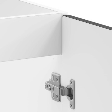 vidaXL Ντουλάπι βάσης νεροχύτη Kalmar Μαύρο 80x46x81,5cm Επεξ. Ξύλο 1 τεμ.