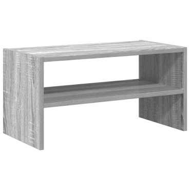 vidaXL Ράφι παπουτσιών στοιβαζόμενο γκρι Sonoma 60x30x30,5cm