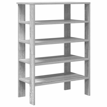 Ράφι παπουτσιών vidaXL Γκρι Sonoma 61x32x87,5cm Κατασκευασμένο ξύλο