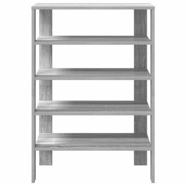 Ράφι παπουτσιών vidaXL Γκρι Sonoma 61x32x87,5cm Κατασκευασμένο ξύλο