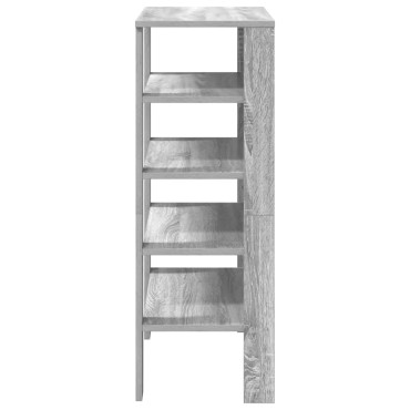 Ράφι παπουτσιών vidaXL Γκρι Sonoma 61x32x87,5cm Κατασκευασμένο ξύλο
