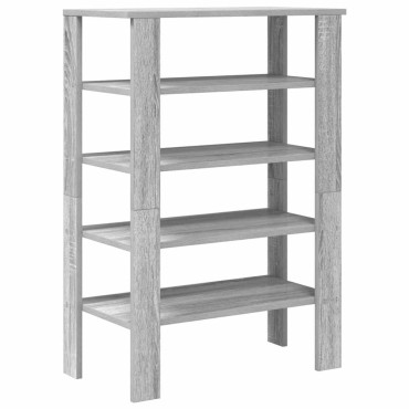 Ράφι παπουτσιών vidaXL Γκρι Sonoma 61x32x87,5cm Κατασκευασμένο ξύλο