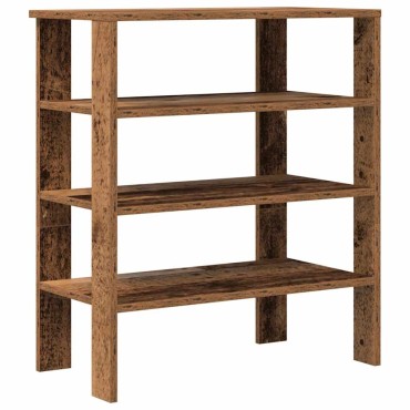 Ράφι παπουτσιών vidaXL Παλιό ξύλο 61x32x70 cm Κατασκευασμένο ξύλο