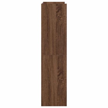 vidaXL Ράφι παπουτσιών καφέ δρυς 60x25x100cm Κατασκευασμένο ξύλο