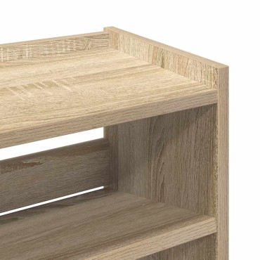Ράφι παπουτσιών vidaXL Sonoma Oak 60x25x81cm Κατασκευασμένο ξύλο