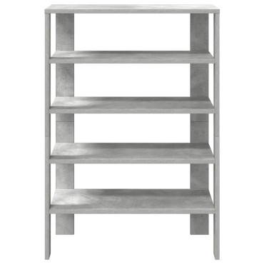 Ράφι παπουτσιών vidaXL Γκρι μπετόν 61x32x87,5cm Κατασκευασμένο ξύλο