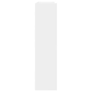 Ράφι παπουτσιών vidaXL Λευκό 80x25x100cm Κατασκευασμένο ξύλο