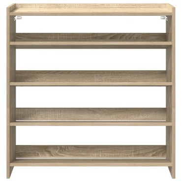 Ράφι παπουτσιών vidaXL Sonoma Oak 80x25x81cm Κατασκευασμένο ξύλο