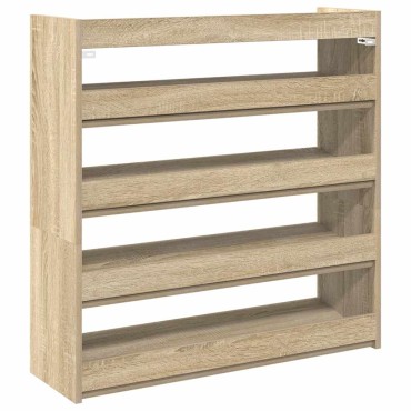 Ράφι παπουτσιών vidaXL Sonoma Oak 80x25x81cm Κατασκευασμένο ξύλο