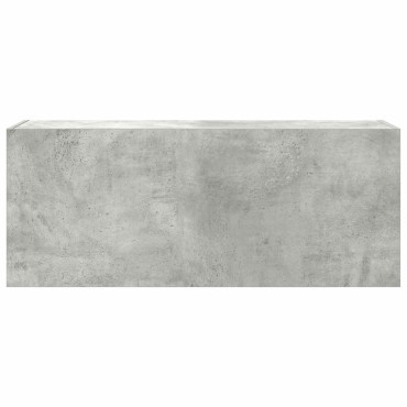 vidaXL Ντουλάπι τοίχου μπάνιου Μπετόν Γκρι 100x25x40cm 1 τεμ.