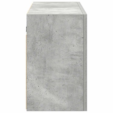 vidaXL Ντουλάπι τοίχου μπάνιου Μπετόν Γκρι 100x25x40cm 1 τεμ.