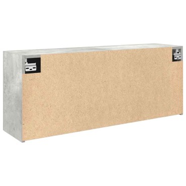 vidaXL Ντουλάπι τοίχου μπάνιου Μπετόν Γκρι 100x25x40cm 1 τεμ.
