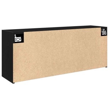vidaXL ντουλάπι τοίχου μπάνιου μαύρο 100x25x40cm κατασκευασμένο ξύλο