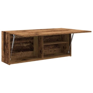 vidaXL Ντουλάπι τοίχου μπάνιου Παλιό ξύλο 100x25x40cm 1 τεμ.