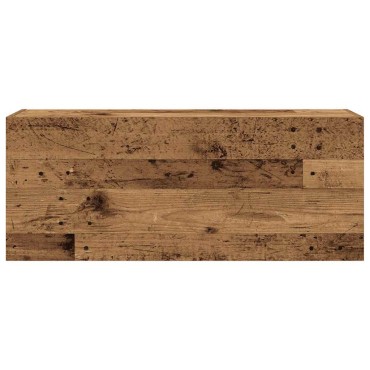 vidaXL Ντουλάπι τοίχου μπάνιου Παλιό ξύλο 100x25x40cm 1 τεμ.