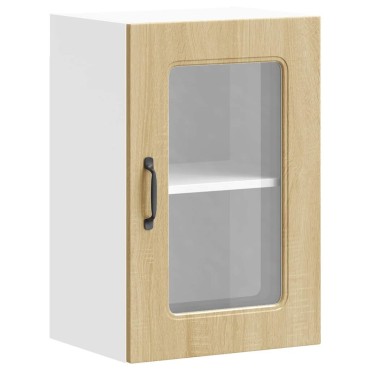vidaXL ντουλάπι κουζίνας με γυάλινη πόρτα "Kalmar" Sonoma Oak 40x31x60cm