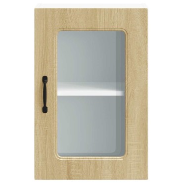 vidaXL ντουλάπι κουζίνας με γυάλινη πόρτα "Kalmar" Sonoma Oak 40x31x60cm