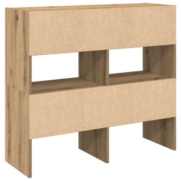 vidaXL Ράφια παπουτσιών 2 τμχ στοιβαζόμενα Artisan Oak 89,5x30x40 cm