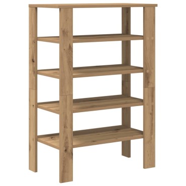 vidaXL Ράφι παπουτσιών Artisan Oak 61x32x87,5cm Κατασκευασμένο ξύλο