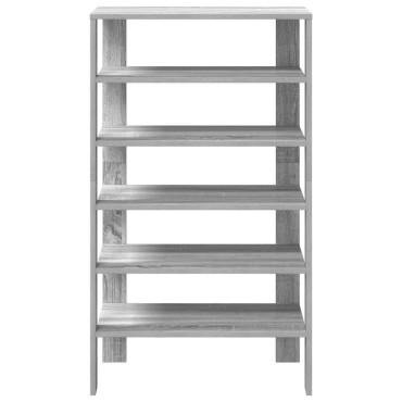 Ράφι παπουτσιών vidaXL Γκρι Sonoma 61x32x105cm Κατασκευασμένο ξύλο