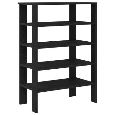 Ράφι παπουτσιών vidaXL Μαύρο 61x32x87,5cm Κατασκευασμένο ξύλο