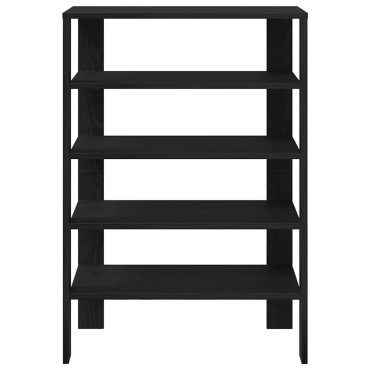 Ράφι παπουτσιών vidaXL Μαύρο 61x32x87,5cm Κατασκευασμένο ξύλο