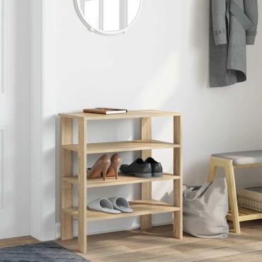 Ράφι παπουτσιών vidaXL Sonoma Oak 61x32x70cm Κατασκευασμένο ξύλο
