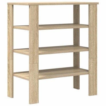 Ράφι παπουτσιών vidaXL Sonoma Oak 61x32x70cm Κατασκευασμένο ξύλο
