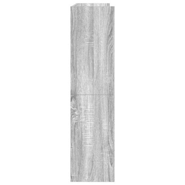 Ράφι παπουτσιών vidaXL Γκρι Sonoma 80x25x100cm Κατασκευασμένο ξύλο