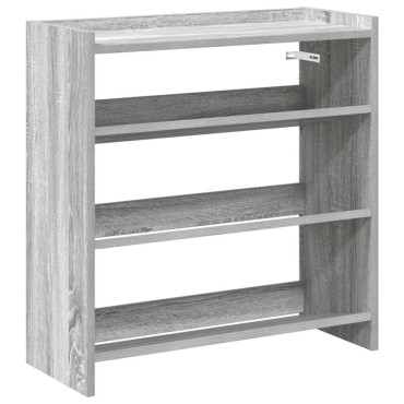 Ράφι παπουτσιών vidaXL Γκρι Sonoma 60x25x62cm Κατασκευασμένο ξύλο