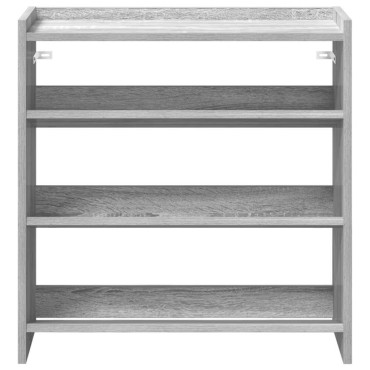Ράφι παπουτσιών vidaXL Γκρι Sonoma 60x25x62cm Κατασκευασμένο ξύλο