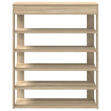 Ράφι παπουτσιών vidaXL Sonoma Oak 80x30x98cm Κατασκευασμένο ξύλο